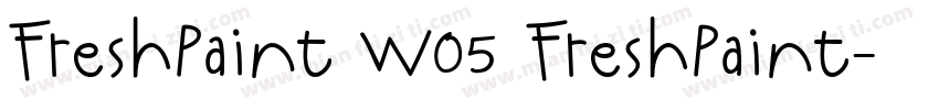 FreshPaint W05 FreshPaint字体转换
